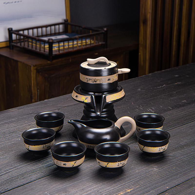 Сервиз для чайной церемонии Lesko #08 Бамбуковый ветер гайвань/пиалы с чайником на 6 персон (31160206)