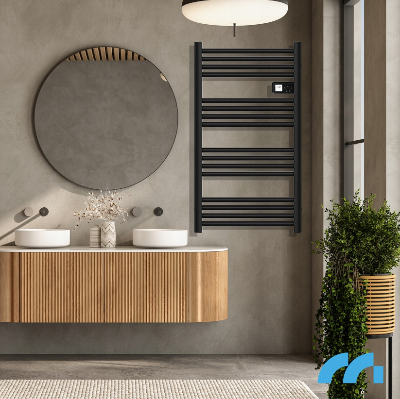 Сушарка для рушників електрична з термостатом Maltec 500 Вт Чорний - фото 6 Сушарка для рушників електрична з термостатом Maltec 500 Вт Чорний - фото 6