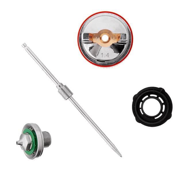 Комплект форсунки Intertool 1,4 мм для краскопультов HVLP II PT-0100/РТ-0105/РТ-0105D дюза/воздушная головка/игла (PT-2114)