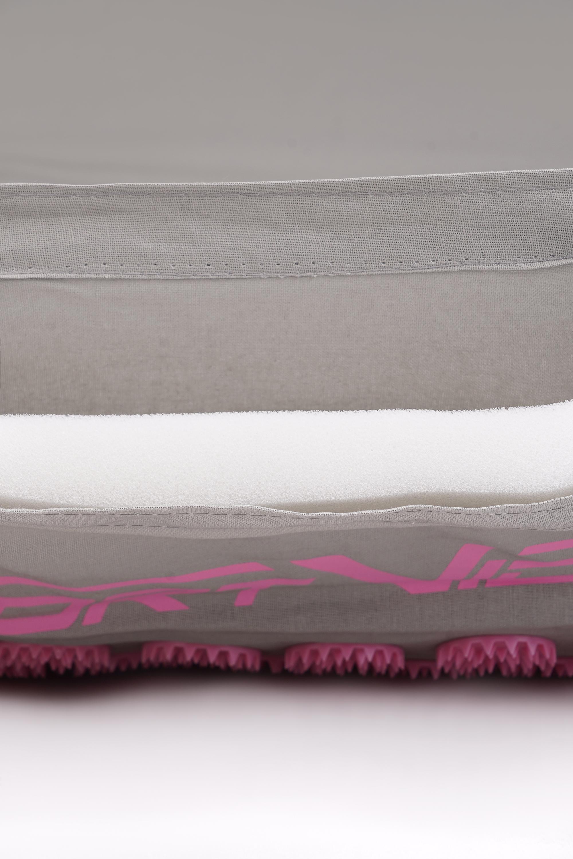 Килимок акупунктурний з валиком SportVida Аплікатор Кузнєцова 130x50 см Grey/Pink (SV-HK0409) - фото 4