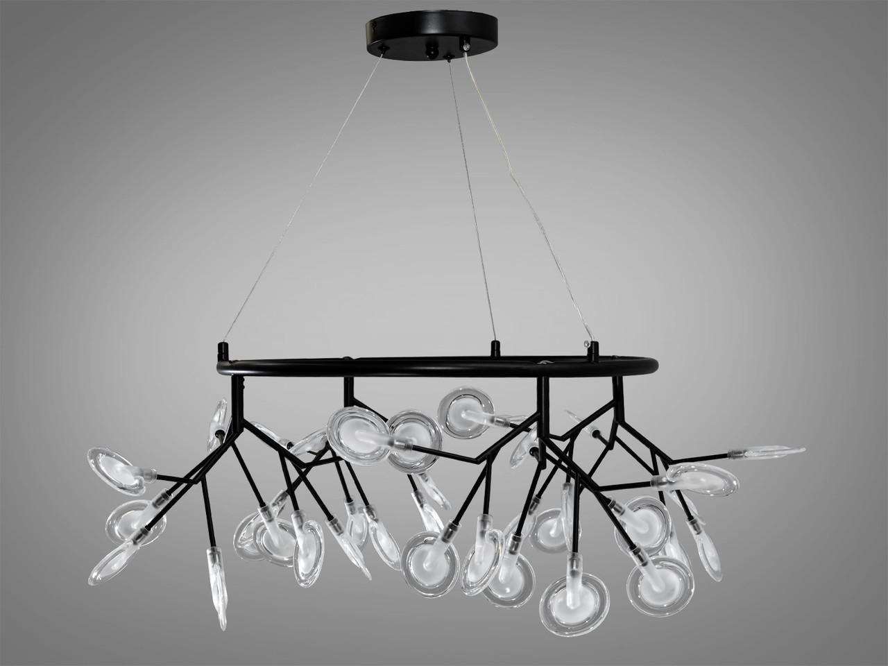 Люстра Светлячок EcoLed 27 ламп Y887-36C BK Черный