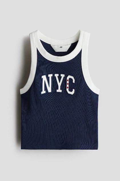 Майка H&M 1288428 Нью-Йорк 146-152 см Майка H&M 1288428 Нью-Йорк 146-152 см