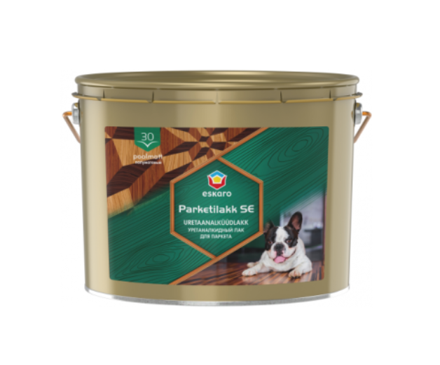 Лак алкид-уретановый для паркета Eskaro PARKETILAKK SE 30 под тонировку прозрачный 10 л (2171343234)