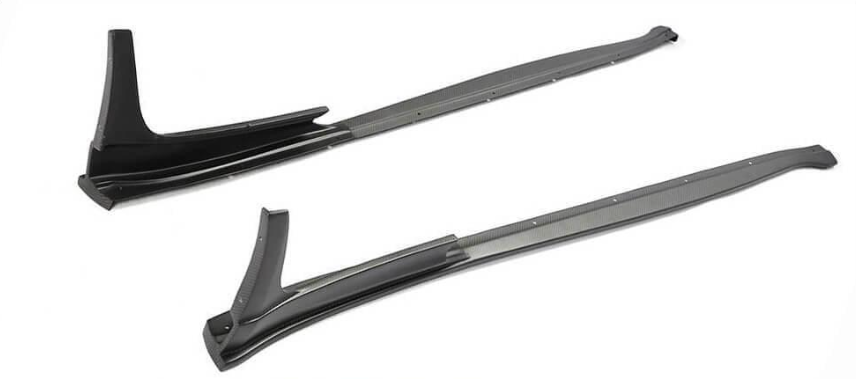 Боковые пороги DDCarbon V3 2016-2019 для Porsche Boxster/Cayman 982 718 2016- натуральный карбон (152987)