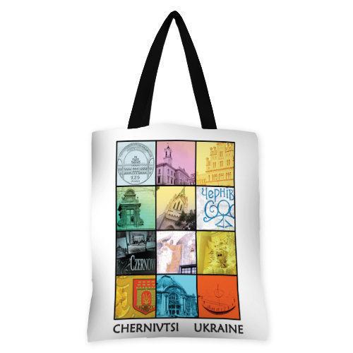 Сумка женская тканевая Presentville Chernivtsi Ukraine (SV CHR006 BL)