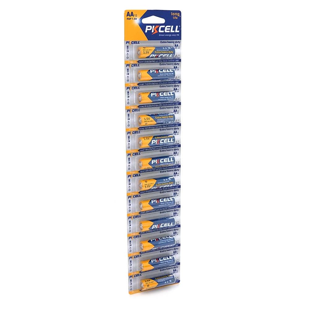Батарейка сольова PKCELL 1,5V AA/R6 12 штук у блістері (33661)