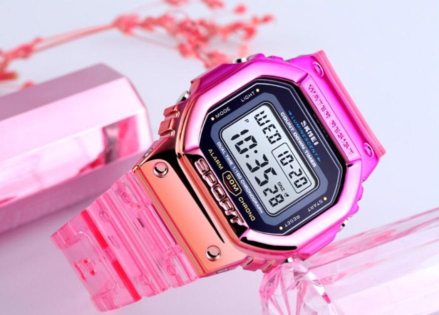 Годинник кварцевий жіночий Skmei 1622 Sport Pink (1622) - фото 2