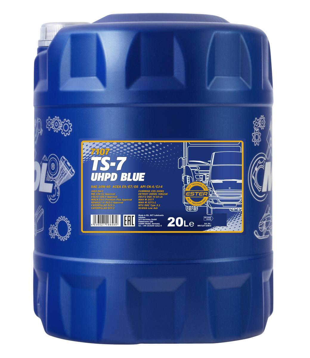 Моторное масло Mannol 7107 TS-7 UHPD Blue 10W-40 20 л (MN7107-20) Моторное масло Mannol 7107 TS-7 UHPD Blue 10W-40 20 л (MN7107-20)