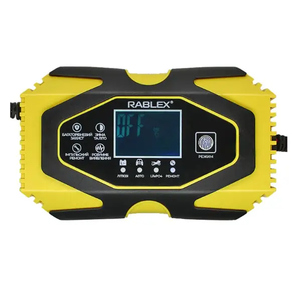 Автоматичний пусковий зарядний пристрій для автомобільного акумулятора пускозарядне Rablex RB 650 12V 6A/24V 3A 110W з індикацією заряду - фото 3 Автоматичний пусковий зарядний пристрій для автомобільного акумулятора пускозарядне Rablex RB 650 12V 6A/24V 3A 110W з індикацією заряду - фото 3