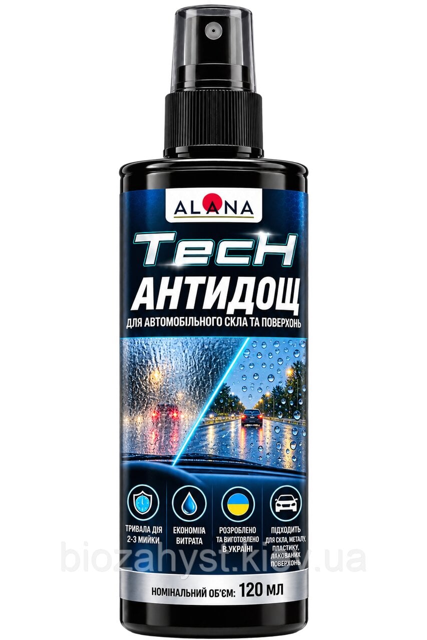 Антидождь ALANATECH автомобильного стекла и поверхностей 120 мл