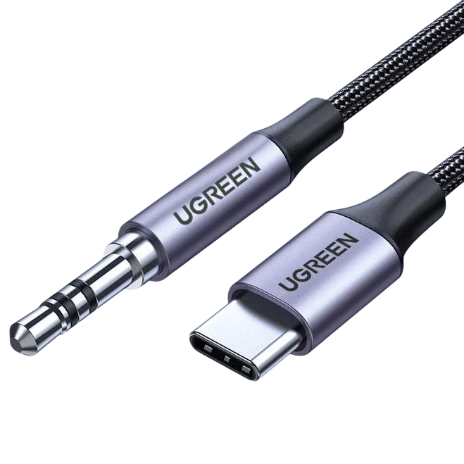 Кабель UGREEN USB Type-C-аудіо AUX Jack 3,5 мм 1 м (AV143)