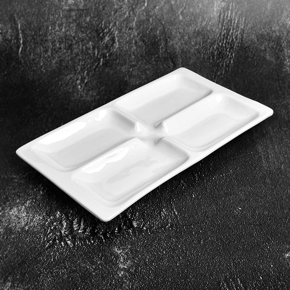 Менажница Stenson Strong MC4167-11 фарфоровая 28х16х2 см Белый (de35cebc) - фото 2 Менажница Stenson Strong MC4167-11 фарфоровая 28х16х2 см Белый (de35cebc) - фото 2