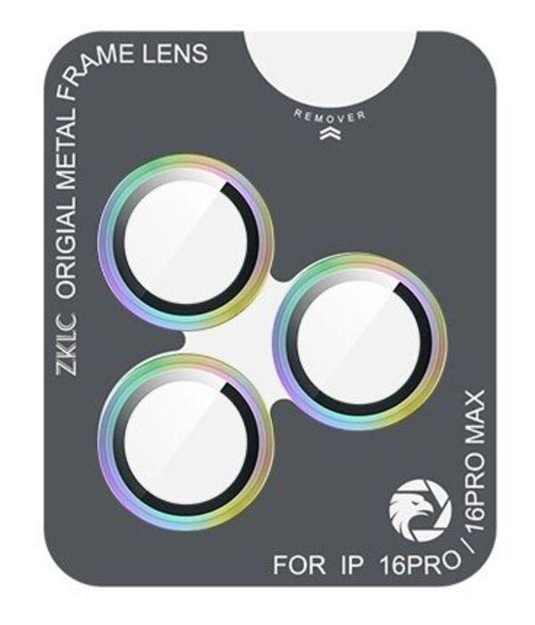 Защитное стекло для камеры ZK Lens Protection Glass iPhone 16 Pro/16 Pro Max, Rainbow Защитное стекло для камеры ZK Lens Protection Glass iPhone 16 Pro/16 Pro Max, Rainbow