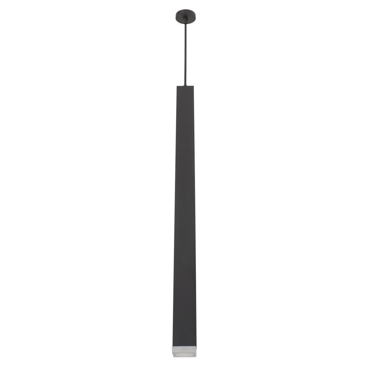 Люстра підвісна тубус Brille LED 10W NW BK AL-707S/1 23-701