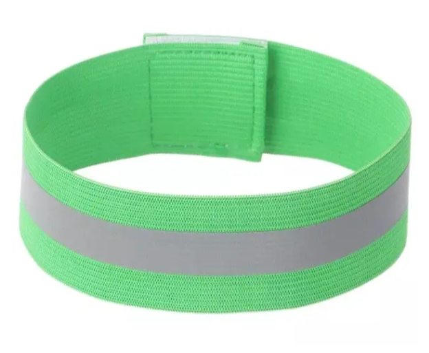 Светоотражающий браслет 4x35 см Зеленый (31050/10)