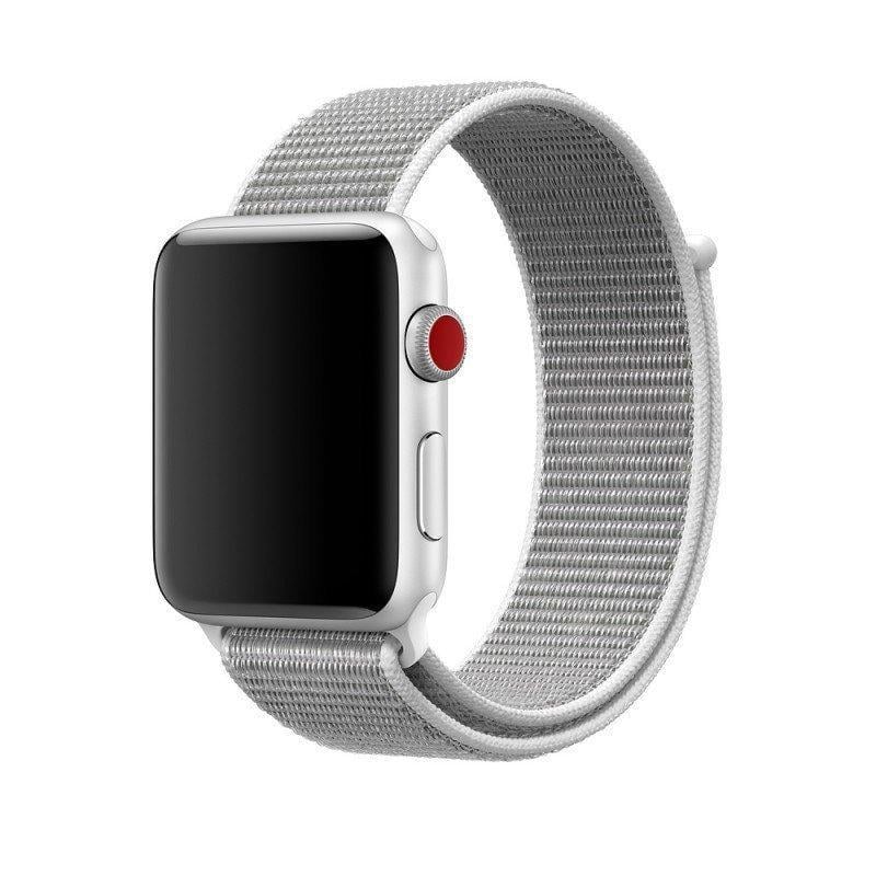 Ремінець CDK для Apple Watch 46 мм Series 10 Nylon Sport Loop Seashell (09038)