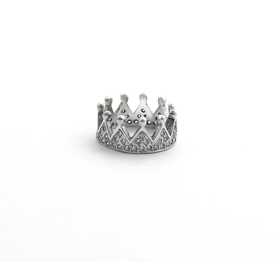 Кольцо в виде короны Maxi Silver 2932 SE р. 16 (8293280)