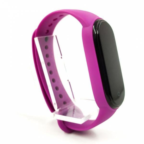 Силиконовый ремешок-браслет TCCG для Mi Band 5 Purple