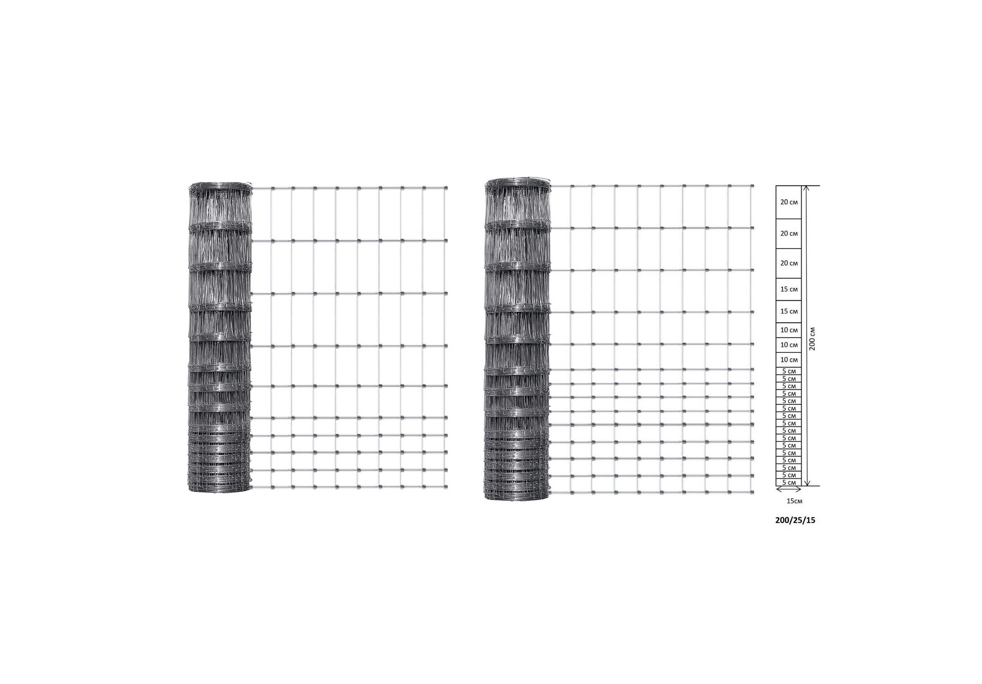 Сітка-рабиця шарнірна оцинкована 2,0x50 м (10176252) - фото 2