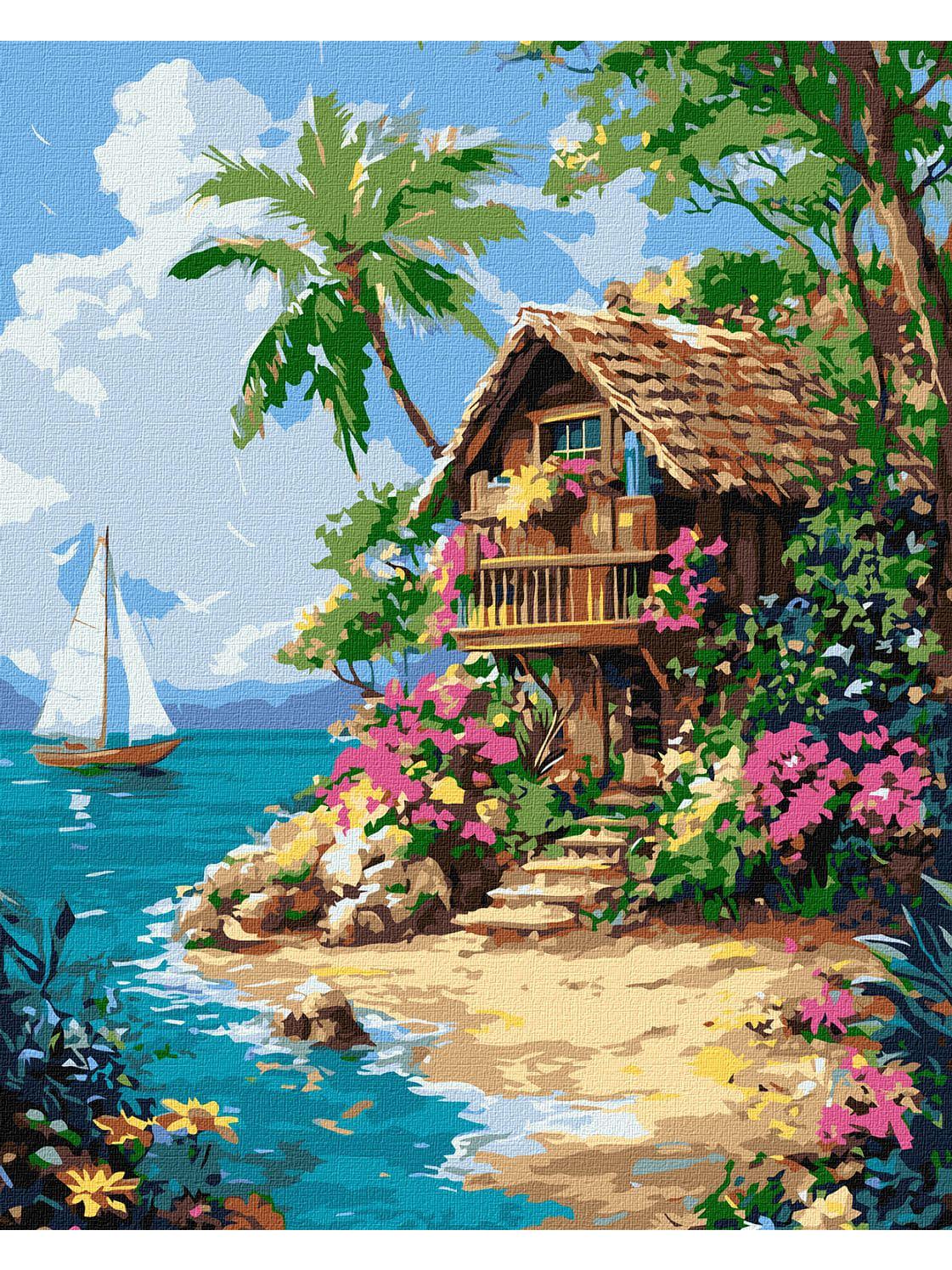 Картина за номерами Ideyka Життя в тропіках 40х50 см (KHO6377)