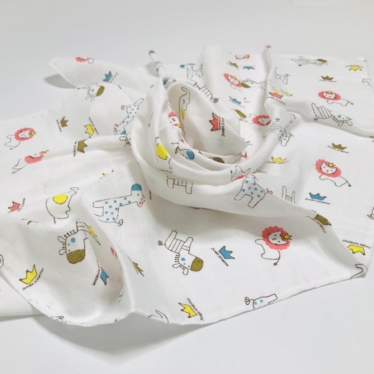 Пеленка Penetka львята муслиновая двухслойная 100x75 см Розовый (743.100.75.126)