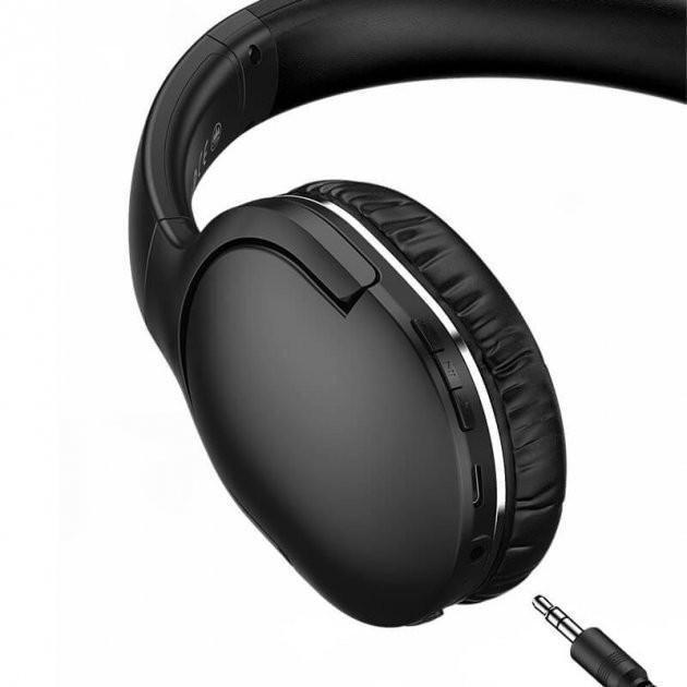 Беспроводные накладные Bluetooth наушники BASEUS Encok Wireless headphone D02 Pro Black (NGD02-C01) - фото 6