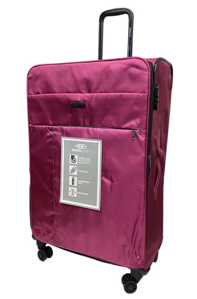 Чемодан большой Bordlite JB20681 полиэстер L Малиновый - фото 1