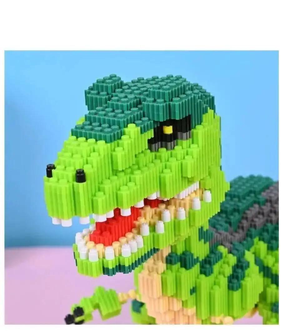 Конструктор для детей 3D Тиранозавр блочный пластиковый игровой 5268 деталей 23х17 см (D-0109) - фото 7 Конструктор для детей 3D Тиранозавр блочный пластиковый игровой 5268 деталей 23х17 см (D-0109) - фото 7