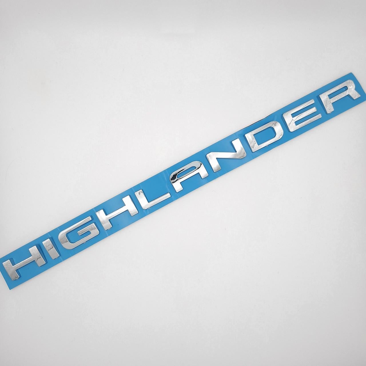 Эмблема надпись Highlander Toyota ABS 29,5х1,6 см Хром глянцевый (2828358875)