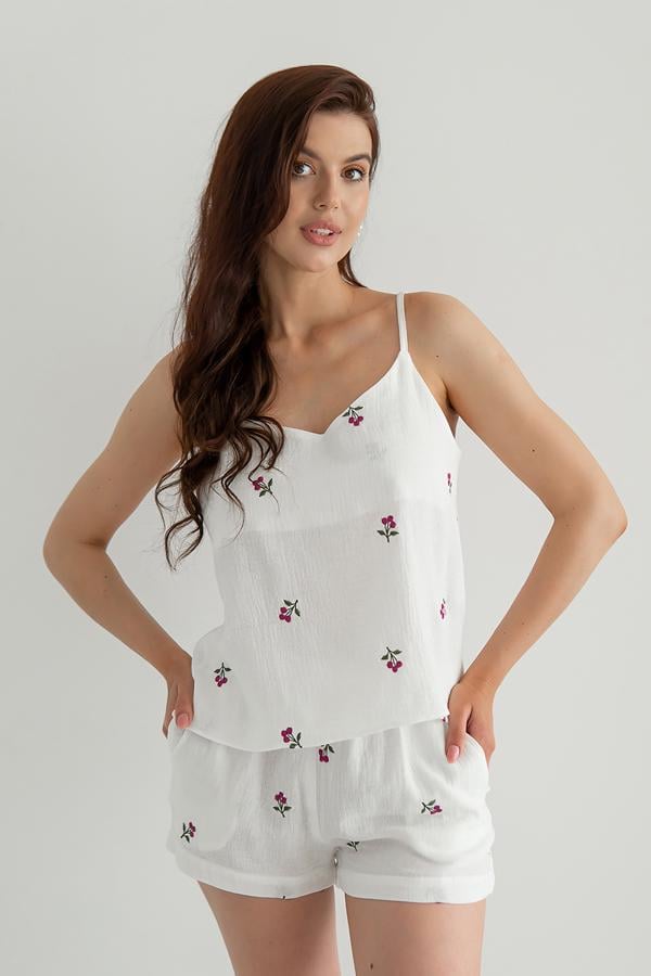 Шорти з вишивкою Forli з мусліну Blueberry XS/S (ML0068-39-08) - фото 5