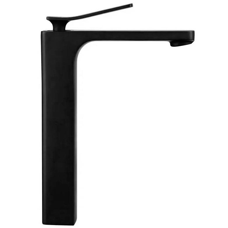 Смеситель для умывальника CUBO REA 09854 SONIC reac-00000000496 высокий однорычажный Черный (165164)