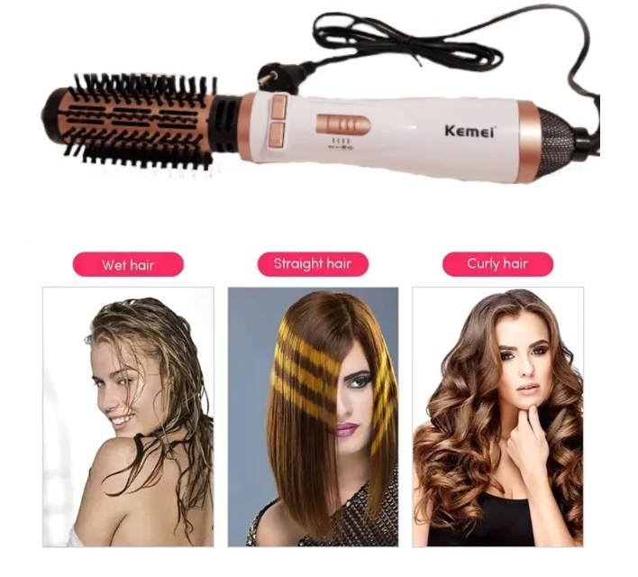 Фен-щітка Kemei KM-8020 1000W - фото 3 Фен-щітка Kemei KM-8020 1000W - фото 3