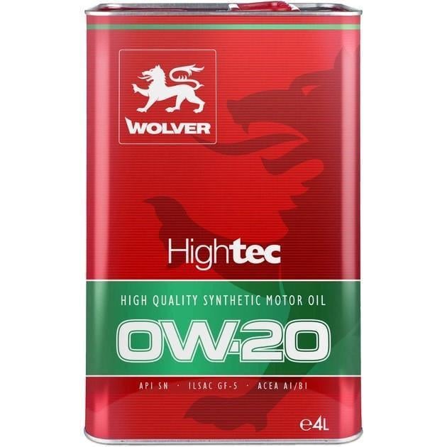 Моторное масло WOLVER HIGHTEC SAE 0W-20 4 л (13971)