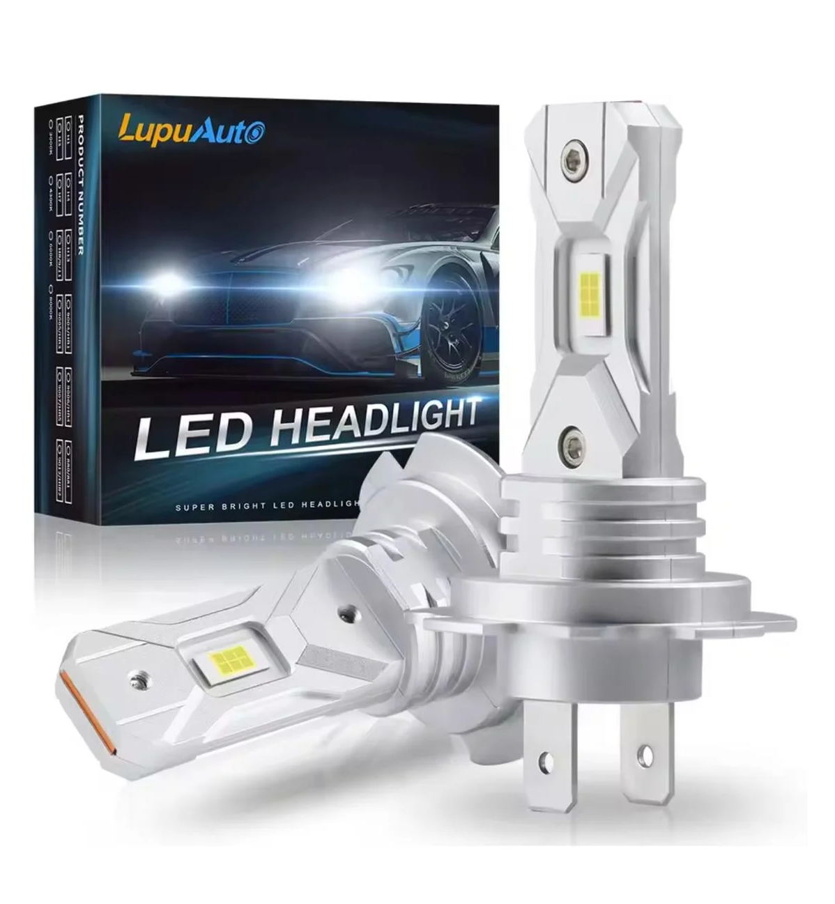 Автомобильные лампы LED LupuAuto H7 60W 18000Lm 6500K IP68 2 шт.