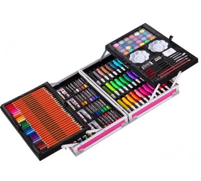 Набор детский для творчества Drawing Board 145 предмета Розовый (3965)