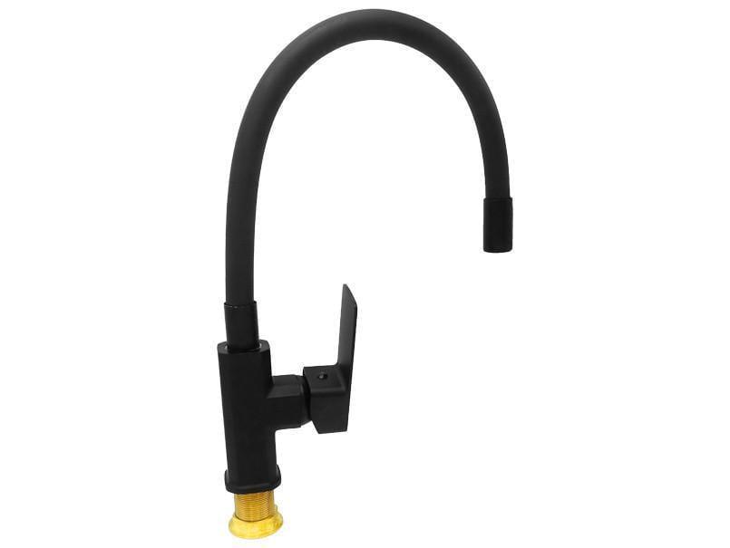 Смеситель для мойки Millz боковая ручка гайка картридж Ø35 Черный матовый (00000022893)