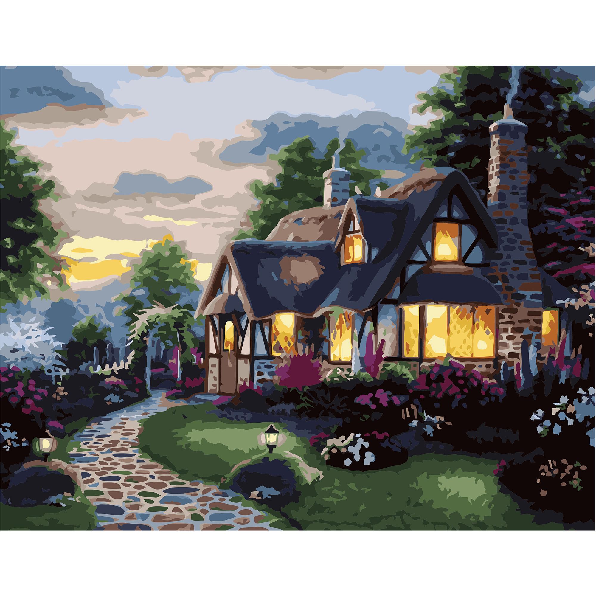 Картина по номерам Strateg Сказочный дом 40x50 см (VA-1702)