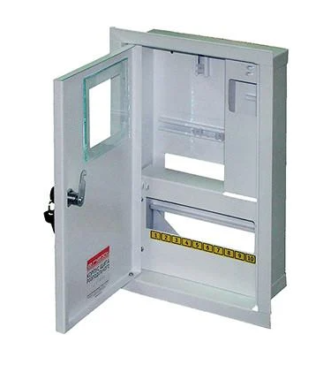 Корпус під 1-ф лічильник E.NEXT e.mbox.stand.w.f1.10.z 10 модулів вбудований із замком металевий 355х227х135 мм (s0100016) Корпус під 1-ф лічильник E.NEXT e.mbox.stand.w.f1.10.z 10 модулів вбудований із замком металевий 355х227х135 мм (s0100016)