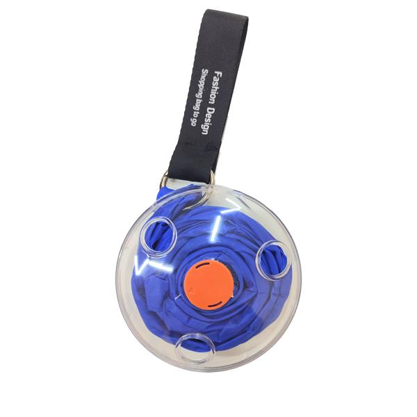 Сумка шоппер складная Shopping bag сворачивается в чехол Синий