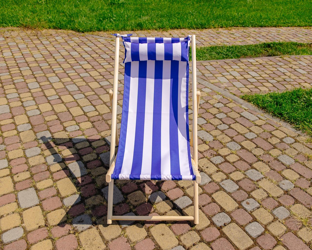 Шезлонг для дачи тканевый XRmaster с подушкой Голубой (КШ-003/1) - фото 5 Шезлонг для дачи тканевый XRmaster с подушкой Голубой (КШ-003/1) - фото 5