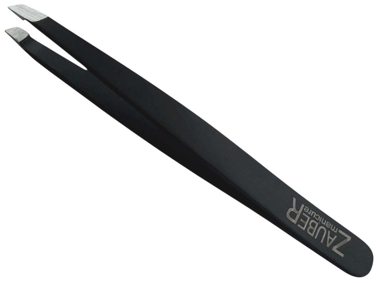 Пінцет для брів скошений Zauber-manicure T-364B Чорний (27735323)