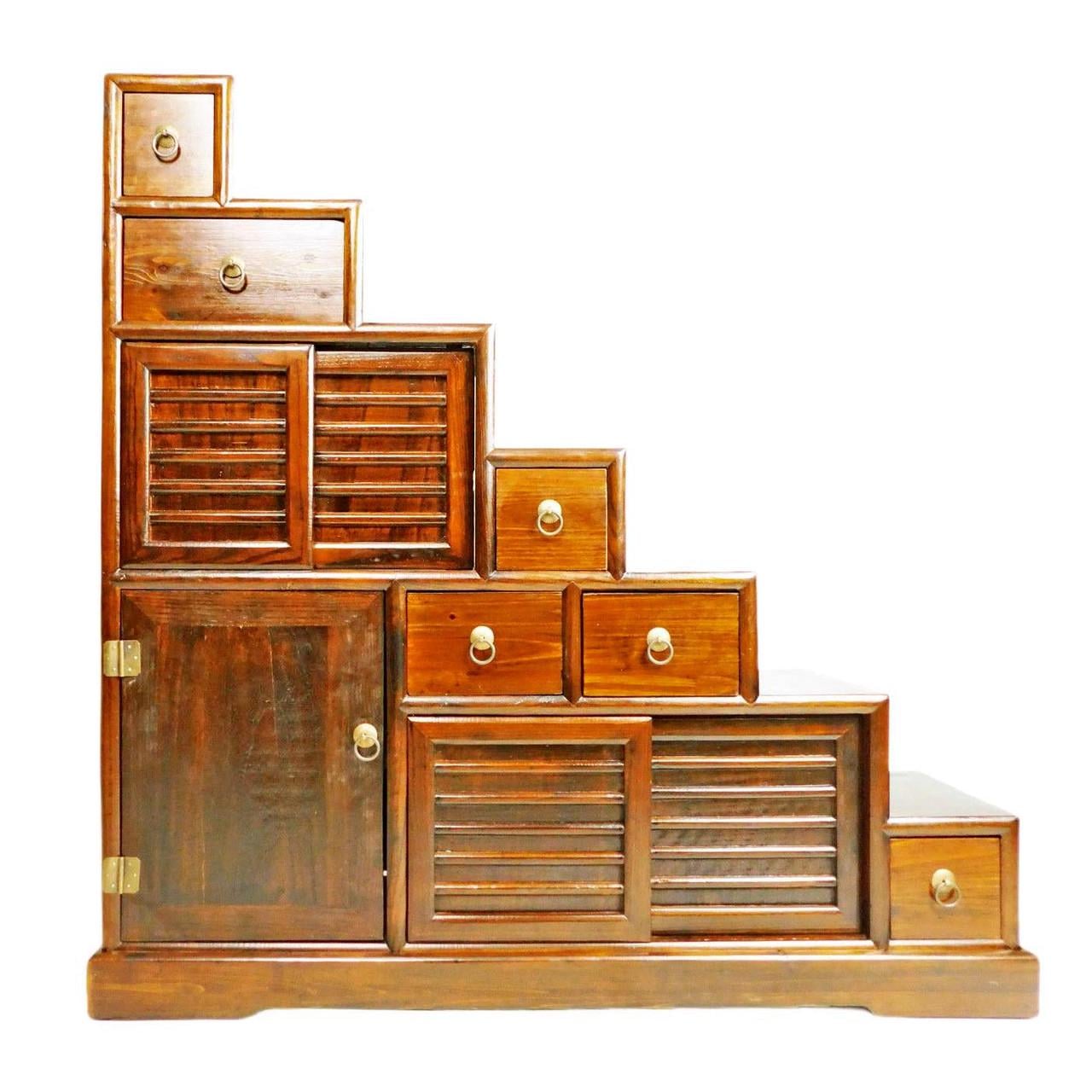 Комод тансу из дерева Прохол Охра (КТУ-008204)