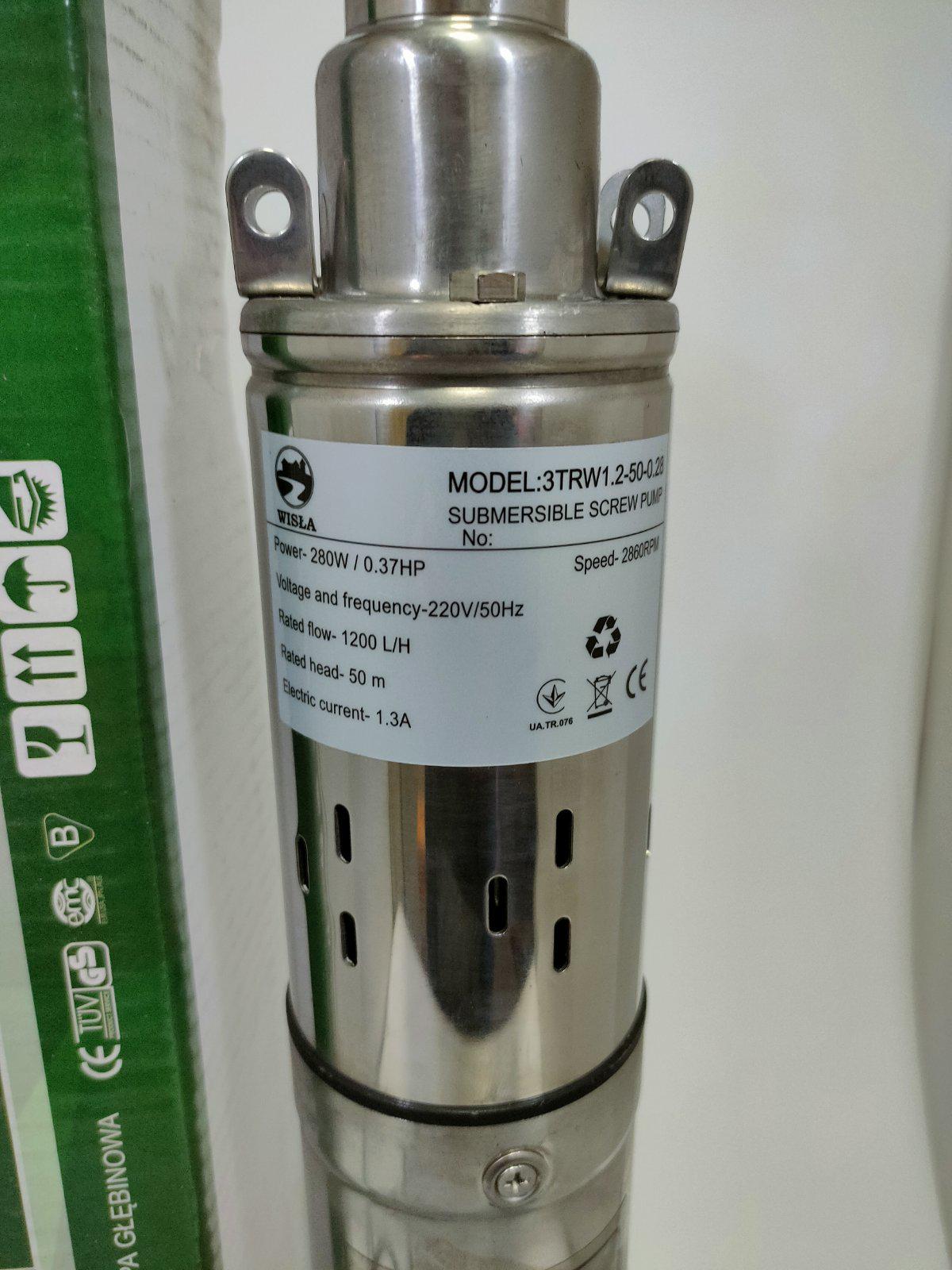 Насос глубинный для воды для скважины Wisla 3 TRW 1,2-50 0,28 kW - фото 3 Насос глубинный для воды для скважины Wisla 3 TRW 1,2-50 0,28 kW - фото 3