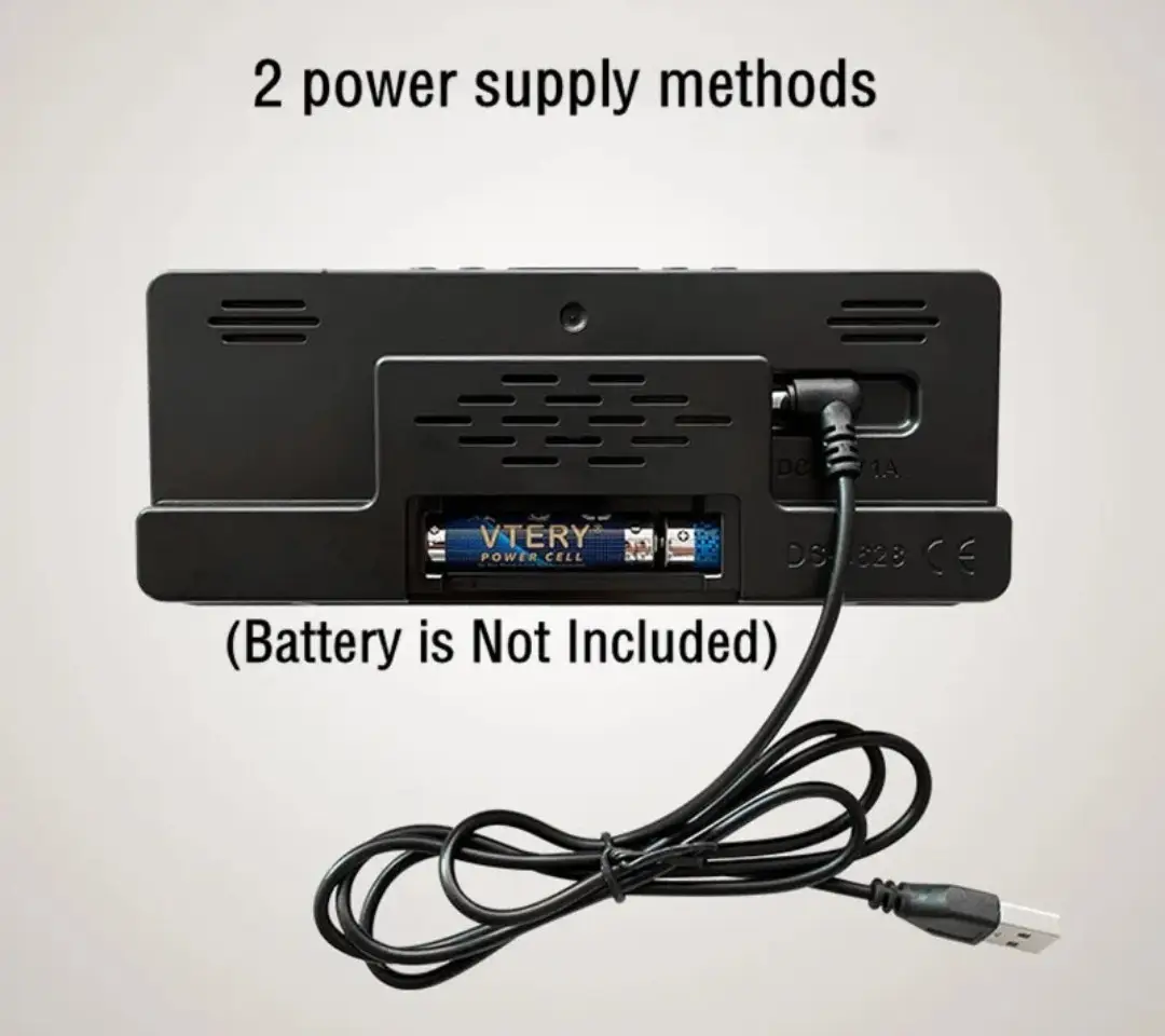 Електронний годинник DS-6631-Green 5В-USB - фото 6 Електронний годинник DS-6631-Green 5В-USB - фото 6