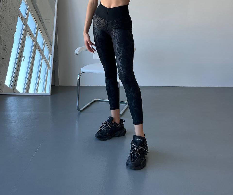 Леггинсы с принтом кожа питона L (ZL01L)