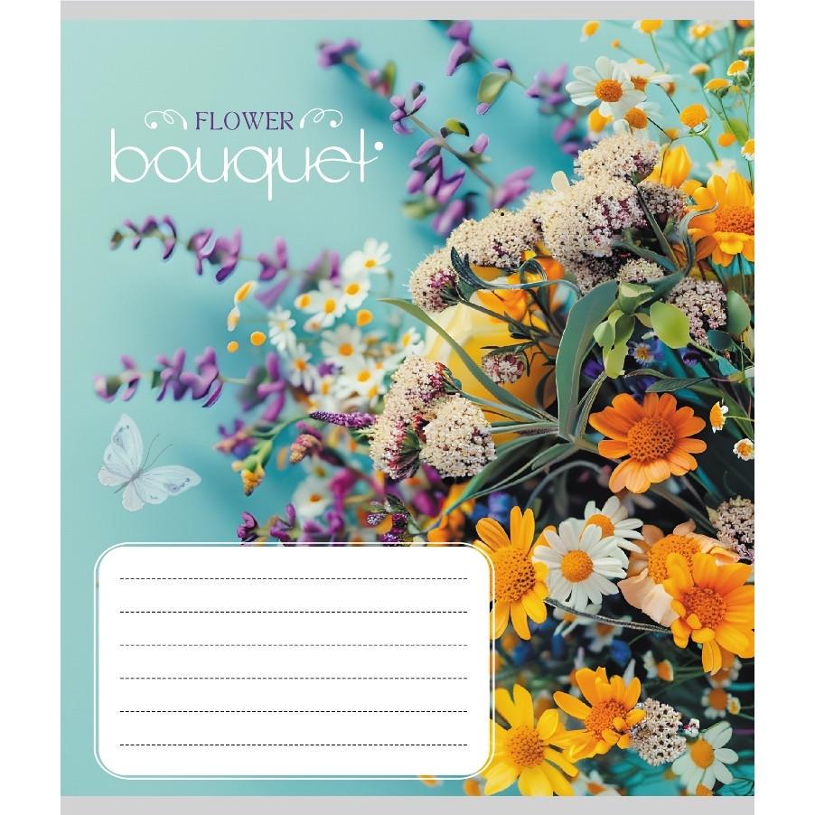 Шкільний зошит Букет 024-550337K-3 в клітинку 24 аркуші (RLT55279)