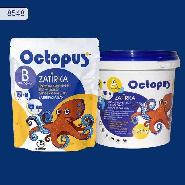 Затирка для плитки Octopus Zatirka 8548 эпоксидная 1,25 кг