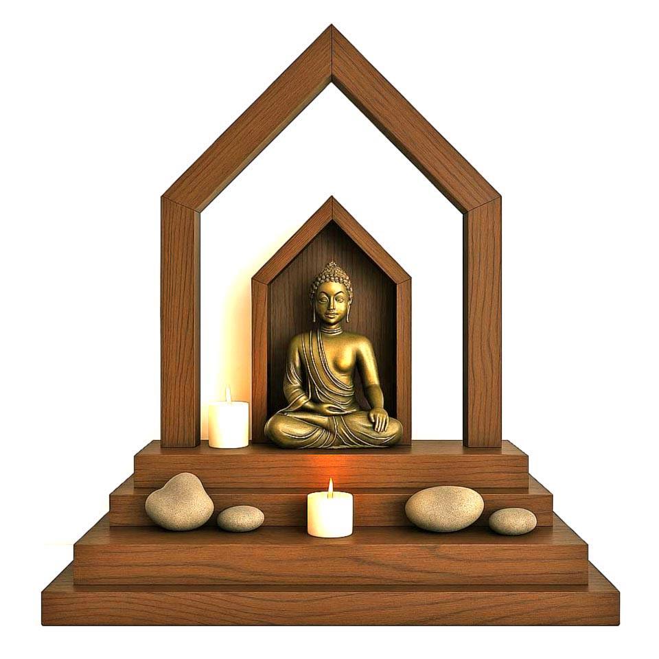 Алтарь для медитации из дерева Тамалина Корица (ЛАТ-005433)