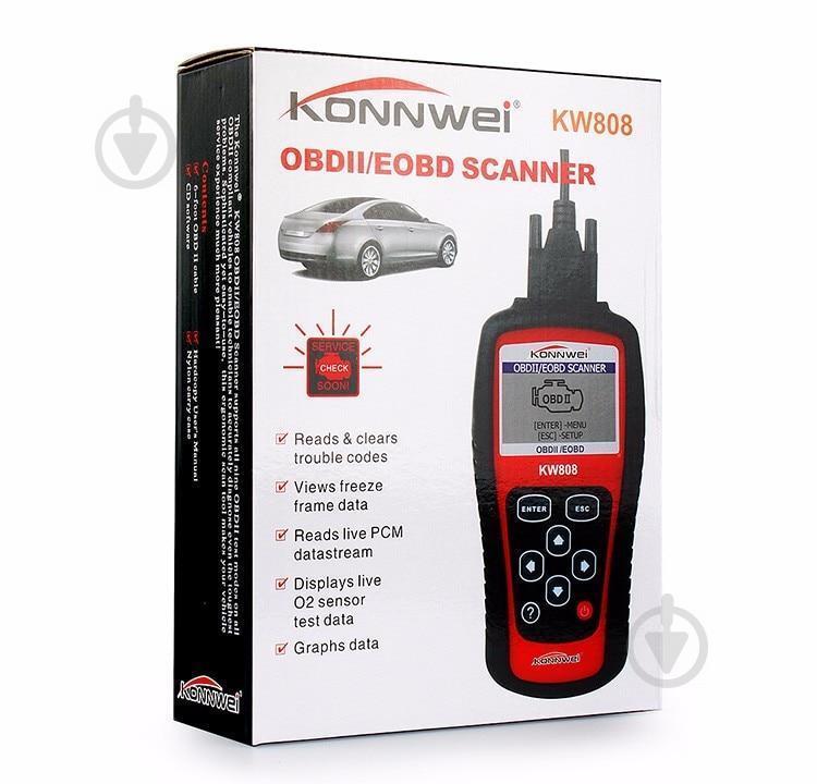 Диагностический автомобильный сканер Konnwei KW808 OBD II/EOBD (np2_00246) - фото 10