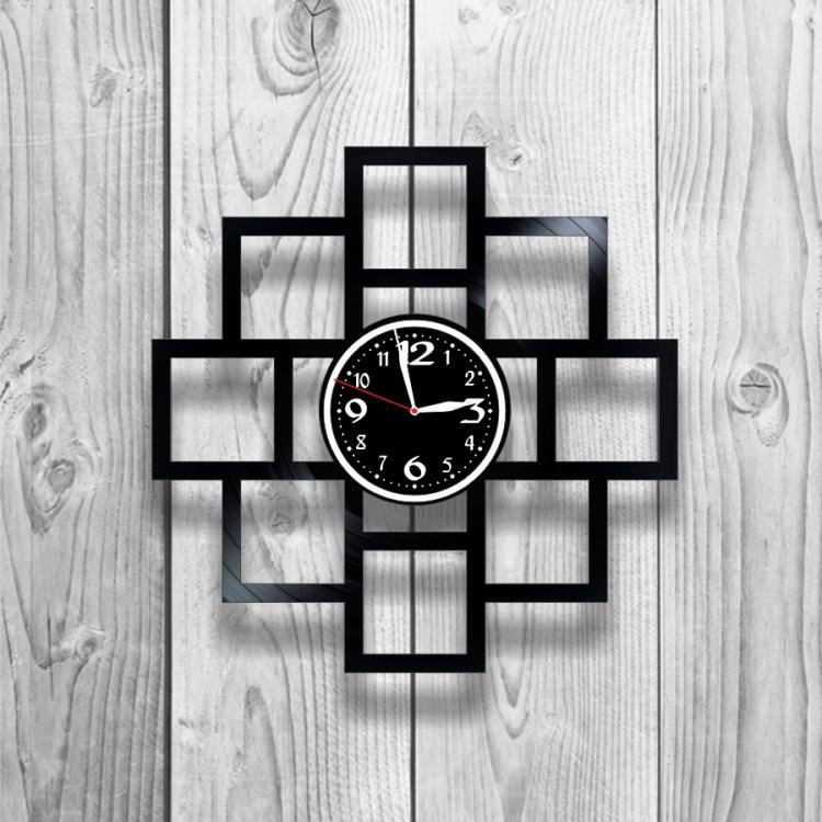 Часы настенные Лофт-винтаж 0116 из виниловой пластинки